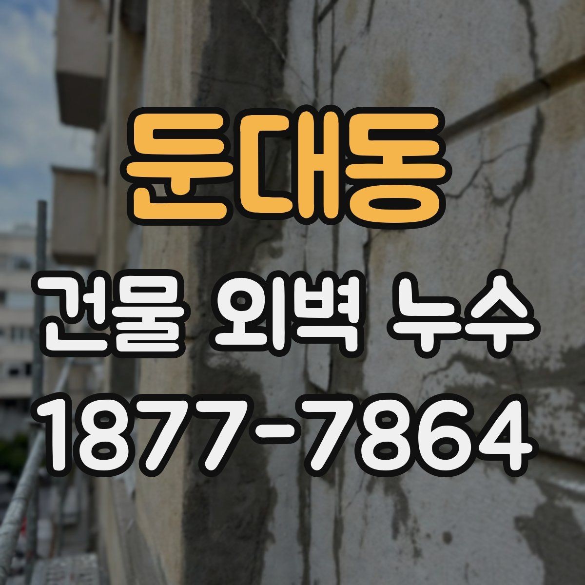 둔대동 건물 외벽 누수 방치하면 생길 수 있는 일