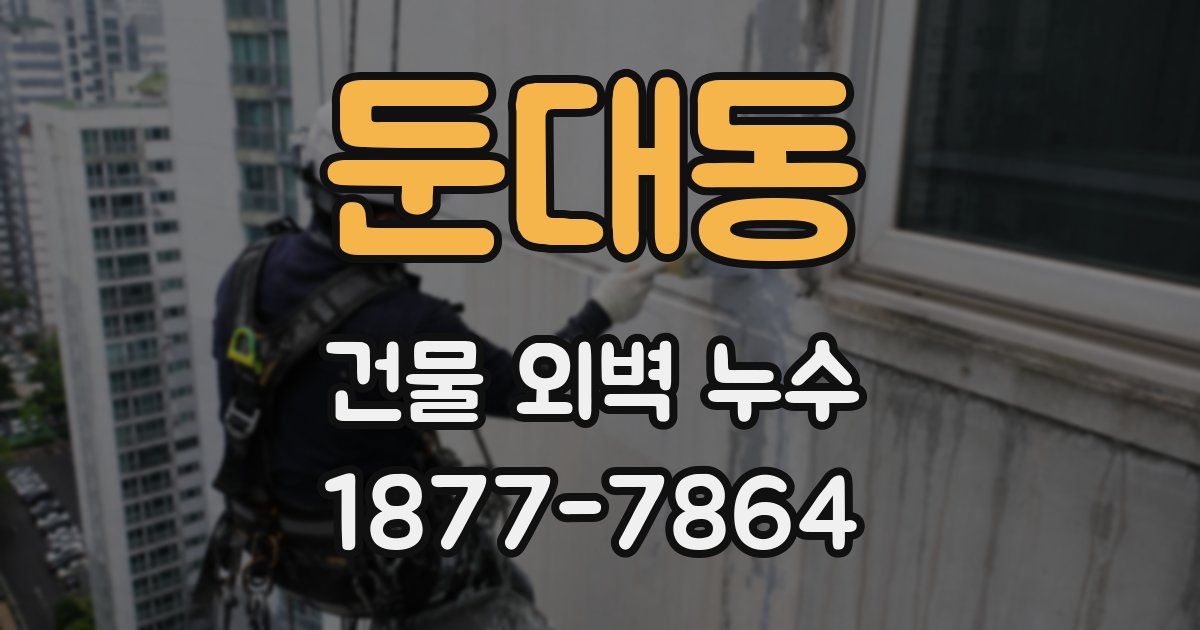 둔대동 건물 외벽 누수