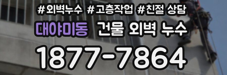 대야미동 건물 외벽 누수