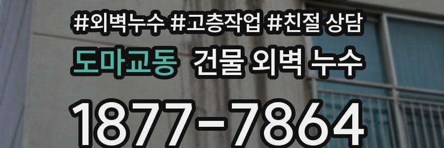 도마교동 건물 외벽 누수