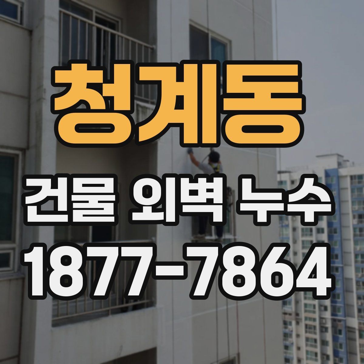청계동 건물 외벽 누수 보수 비용을 결정하는 핵심 요소