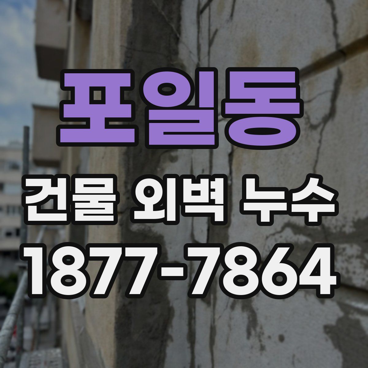 포일동 건물 외벽 누수