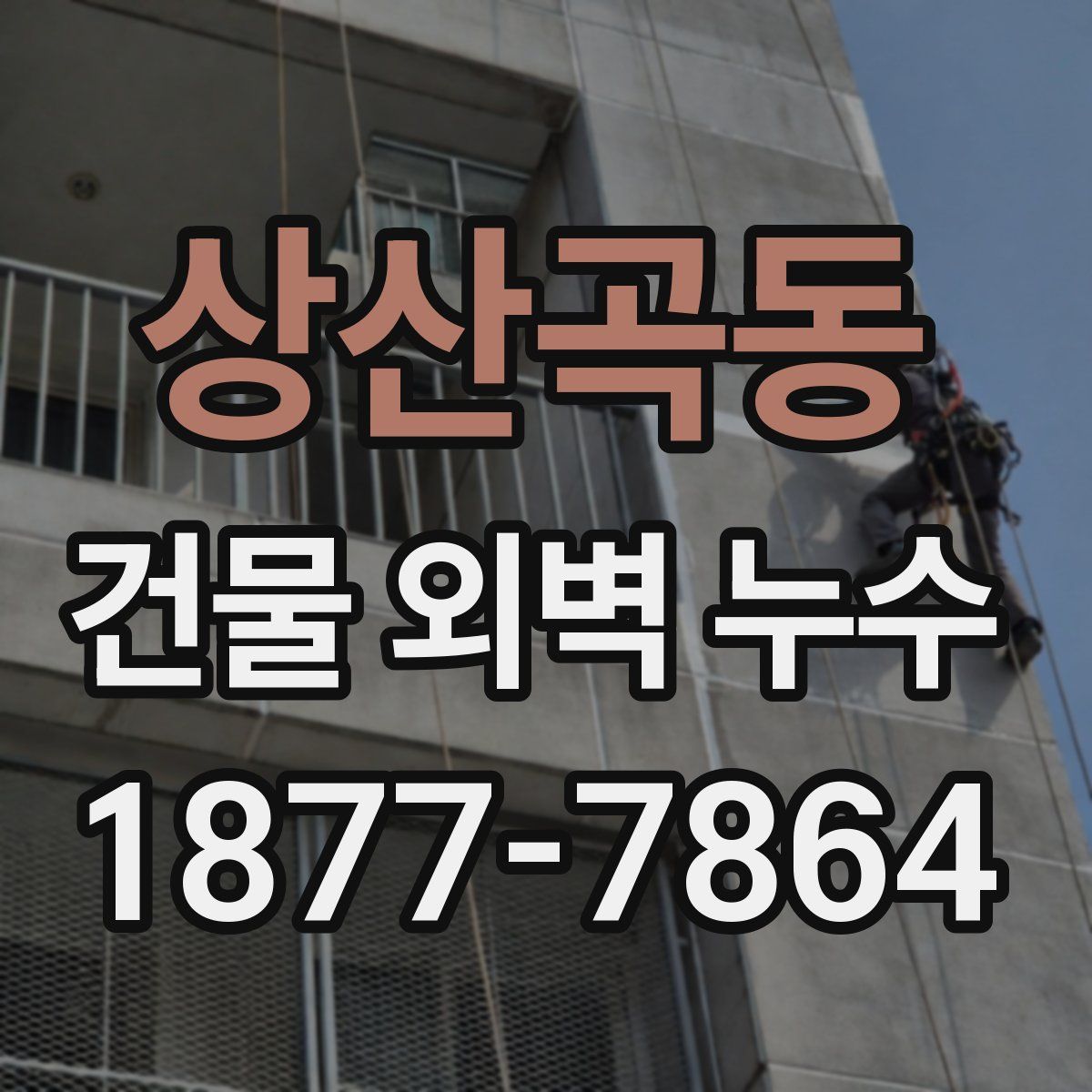 상산곡동 건물 외벽 누수