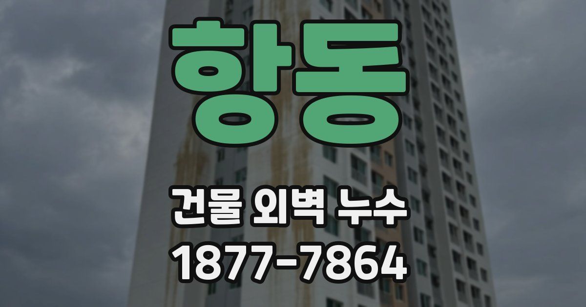 항동 건물 외벽 누수