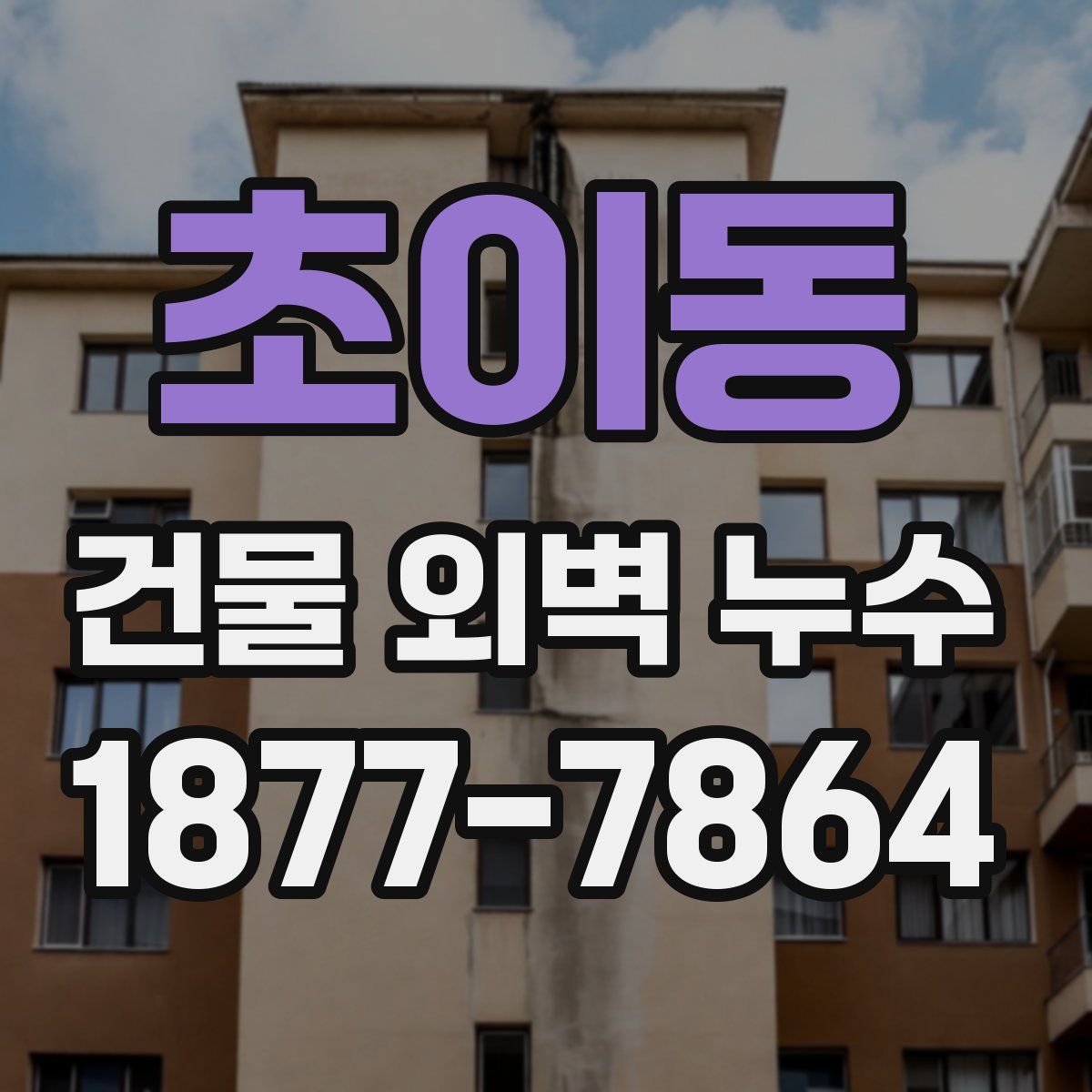 초이동 건물 외벽 누수