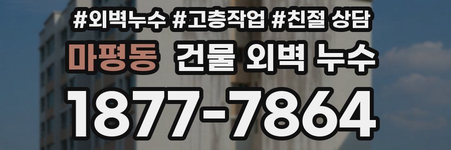 마평동 건물 외벽 누수