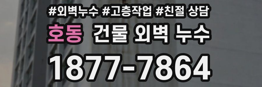 호동 건물 외벽 누수