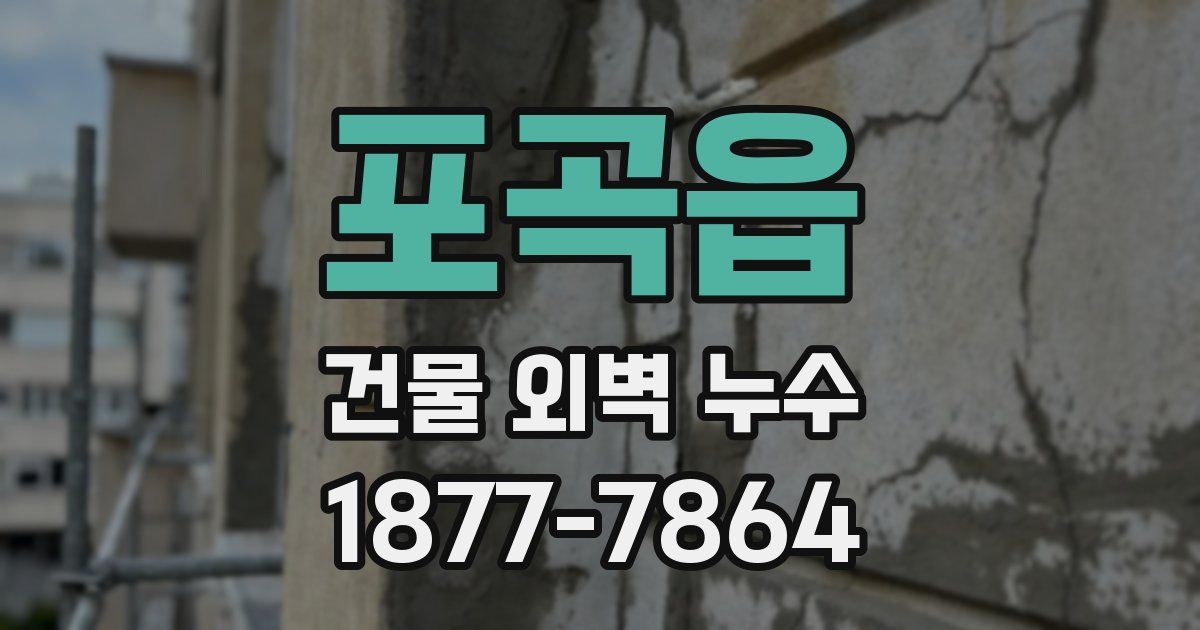 포곡읍 건물 외벽 누수