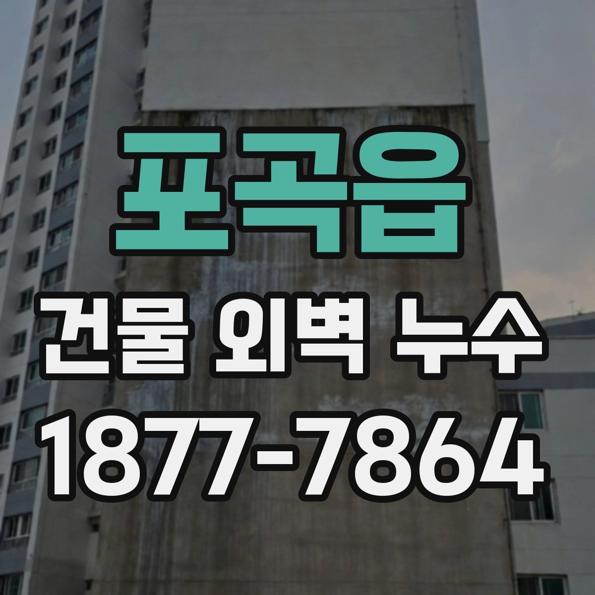 포곡읍 건물 외벽 누수
