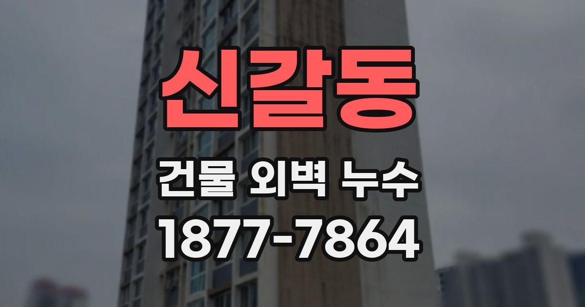 신갈동 건물 외벽 누수