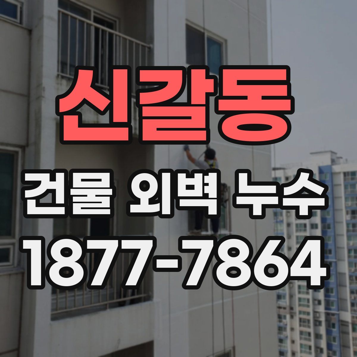 신갈동 건물 외벽 누수