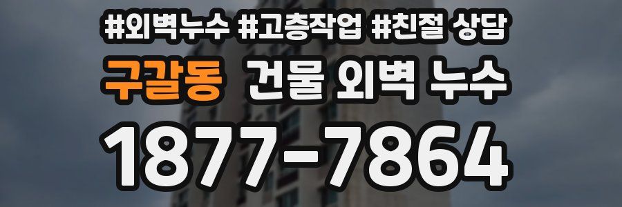구갈동 건물 외벽 누수