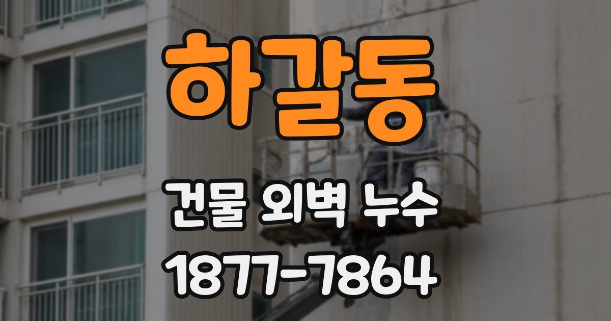 하갈동 건물 외벽 누수