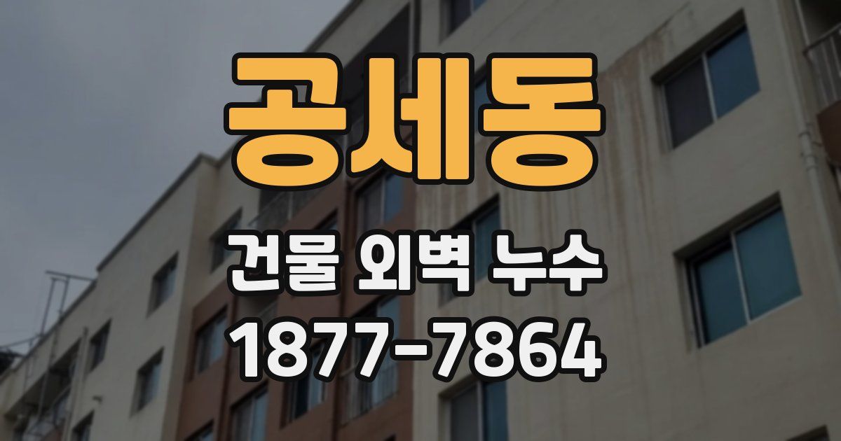 공세동 건물 외벽 누수