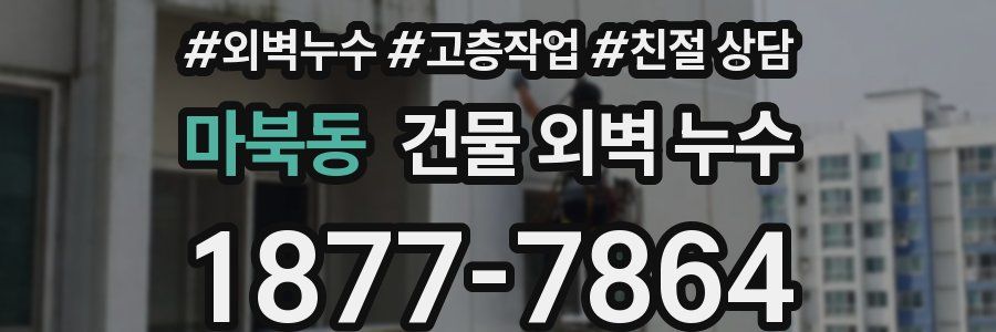 마북동 건물 외벽 누수