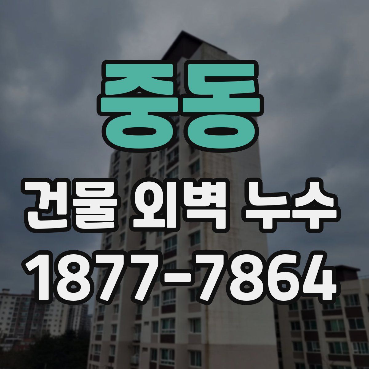 중동 건물 외벽 누수