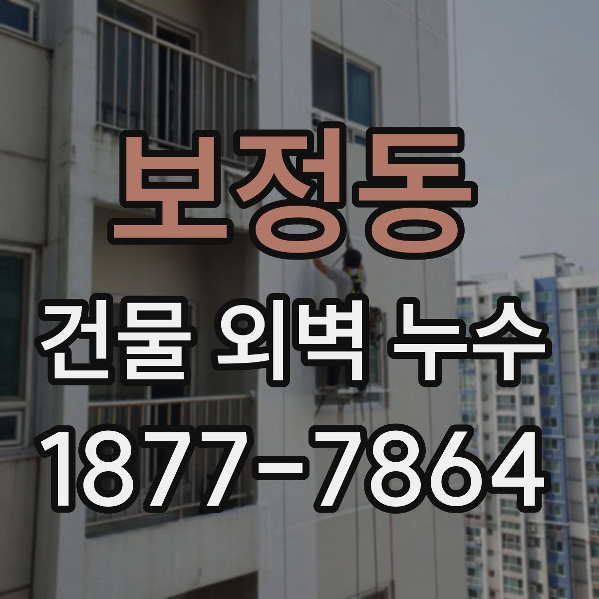 보정동 건물 외벽 누수