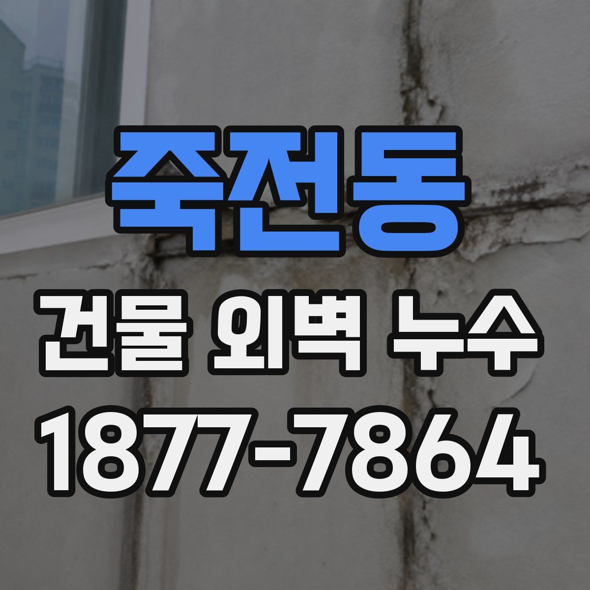 죽전동 건물 외벽 누수