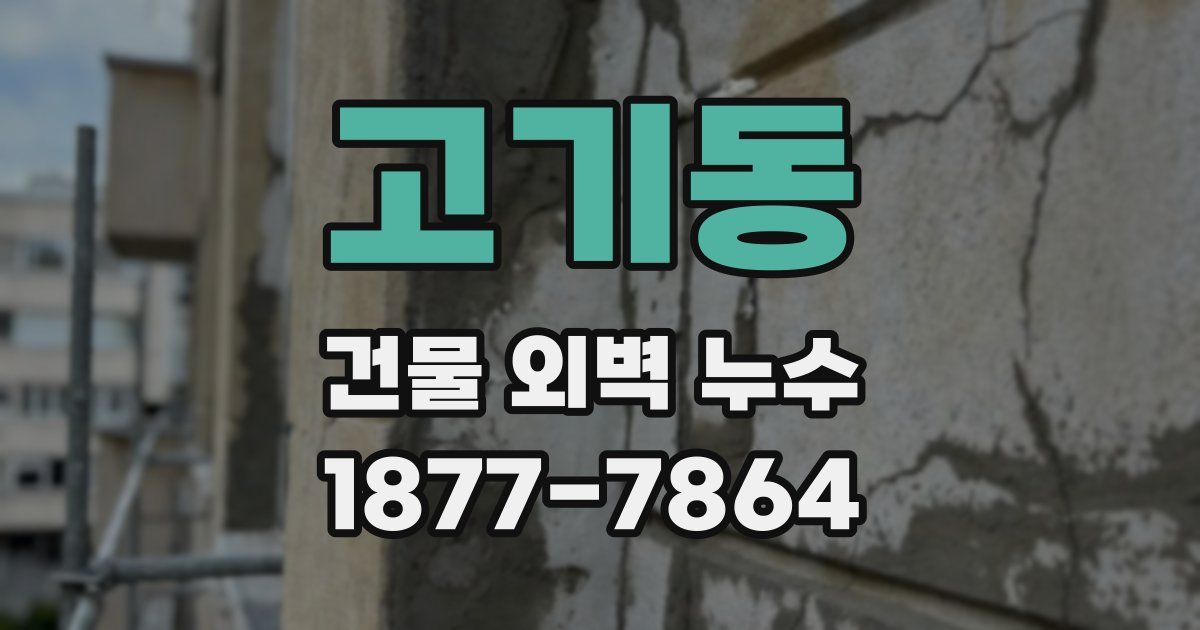 고기동 건물 외벽 누수
