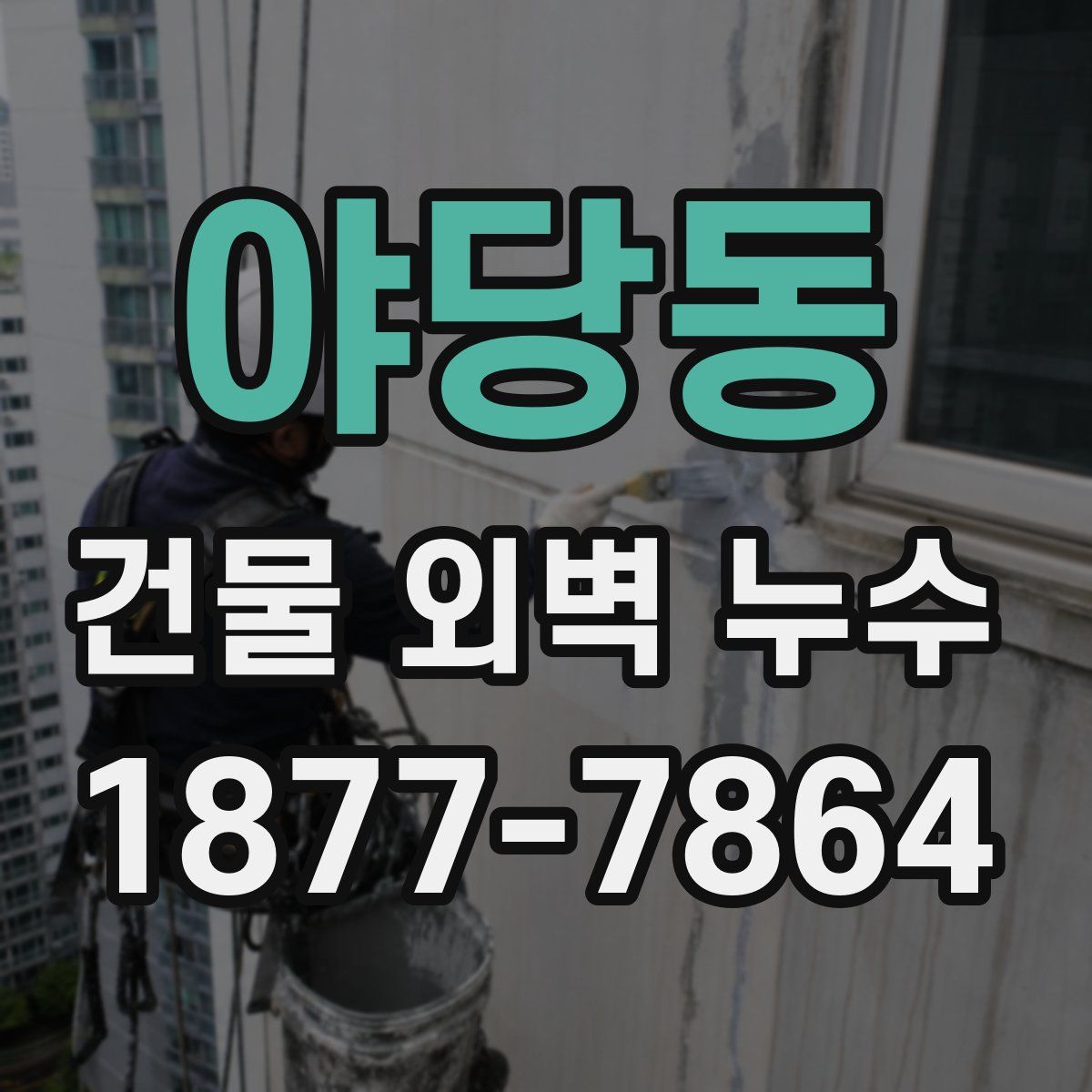 야당동 건물 외벽 누수