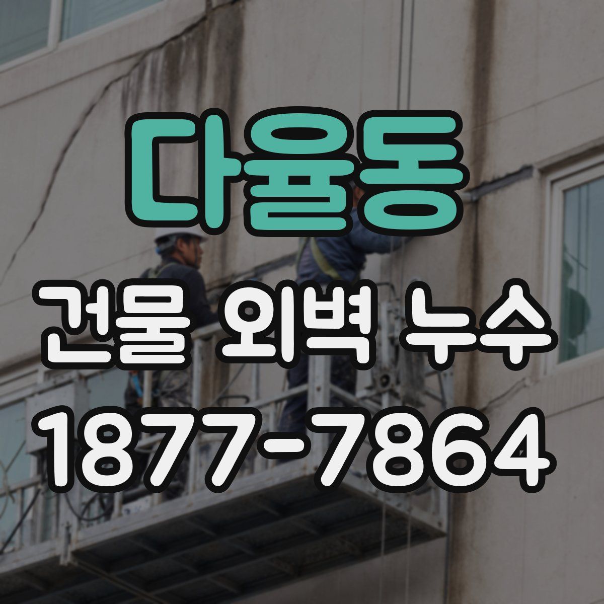 다율동 건물 외벽 누수