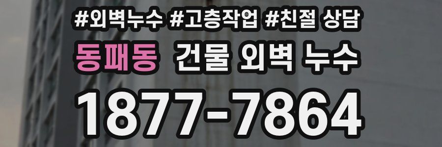 동패동 건물 외벽 누수