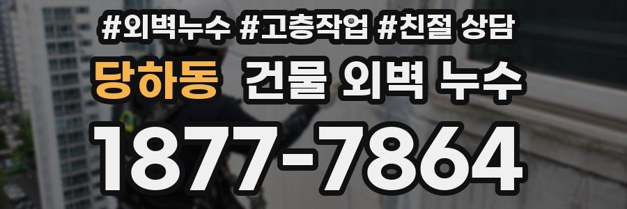 당하동 건물 외벽 누수