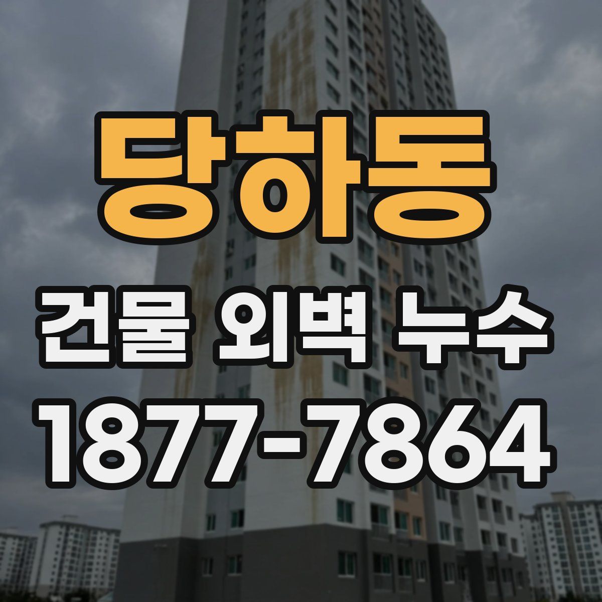 당하동 건물 외벽 누수