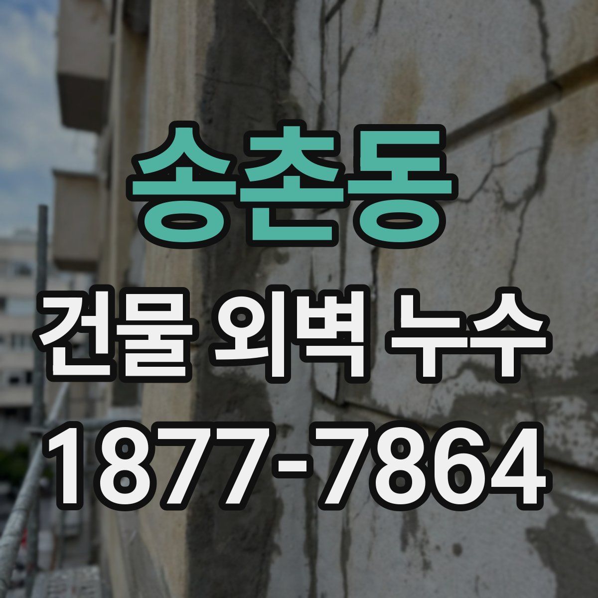 송촌동 건물 외벽 누수