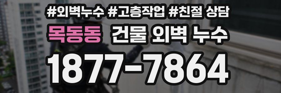 목동동 건물 외벽 누수