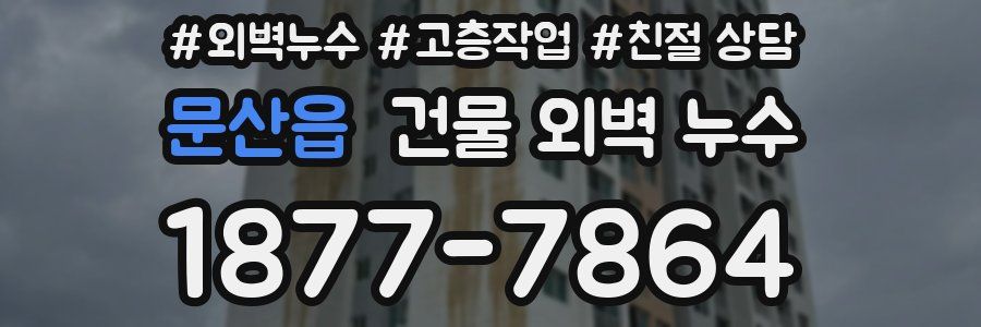 문산읍 건물 외벽 누수
