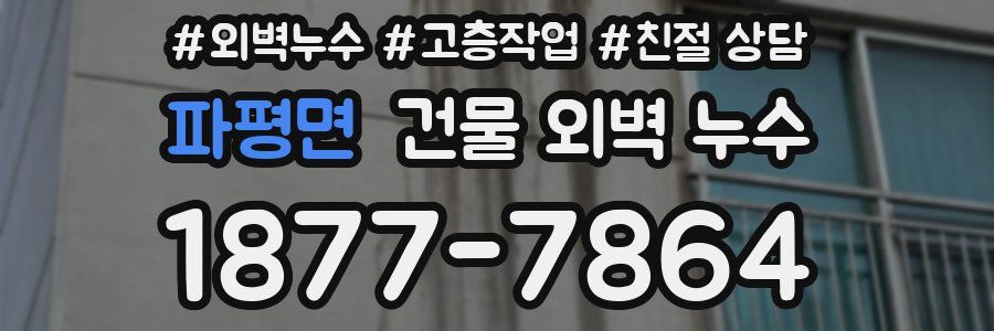 파평면 건물 외벽 누수