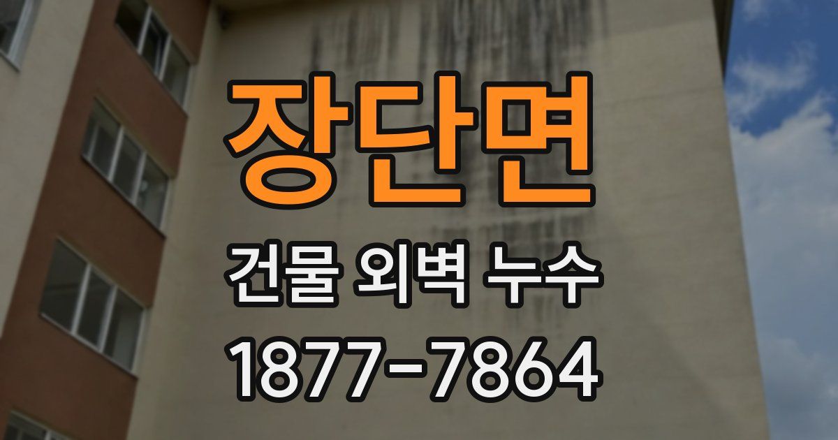장단면 건물 외벽 누수