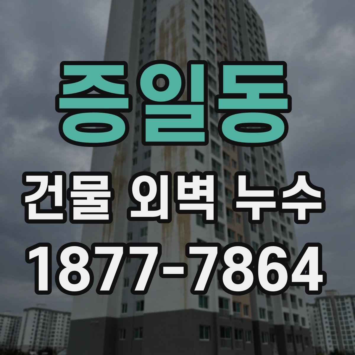증일동 건물 외벽 누수