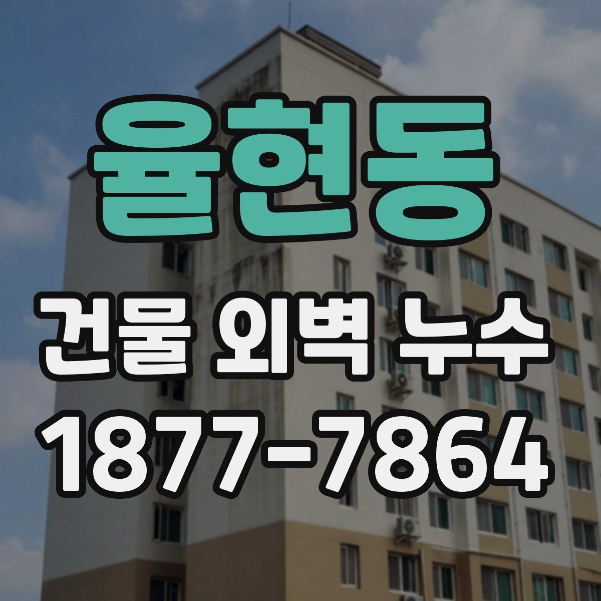 율현동 건물 외벽 누수
