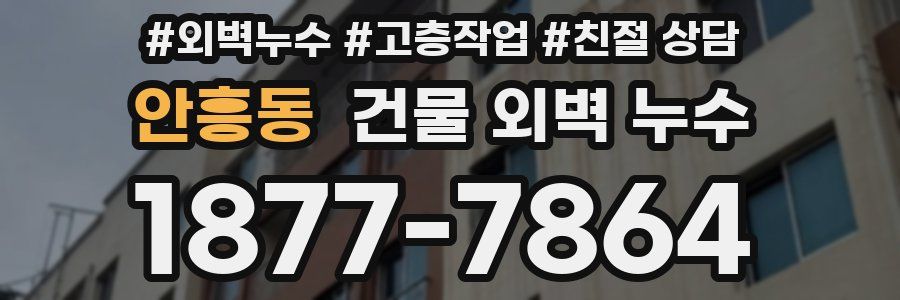 안흥동 건물 외벽 누수