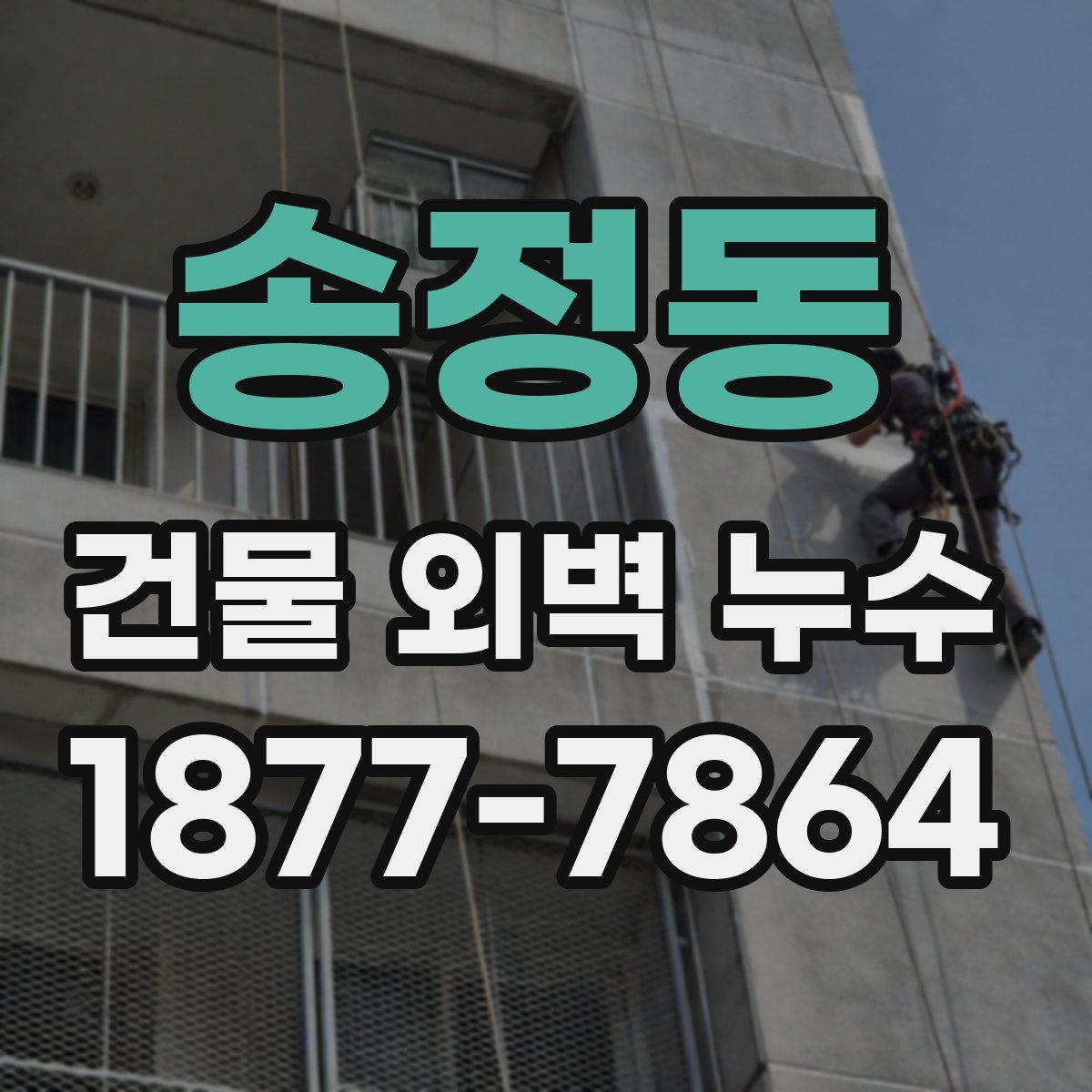 송정동 건물 외벽 누수