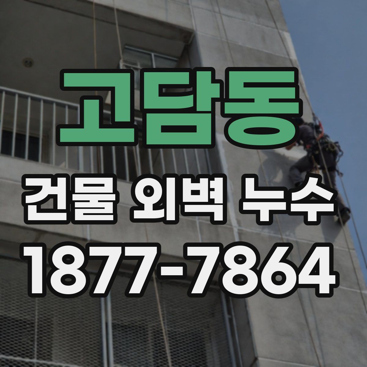 고담동 건물 외벽 누수