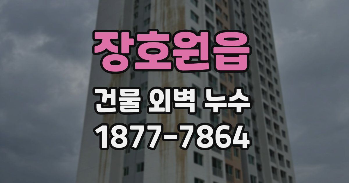 장호원읍 건물 외벽 누수