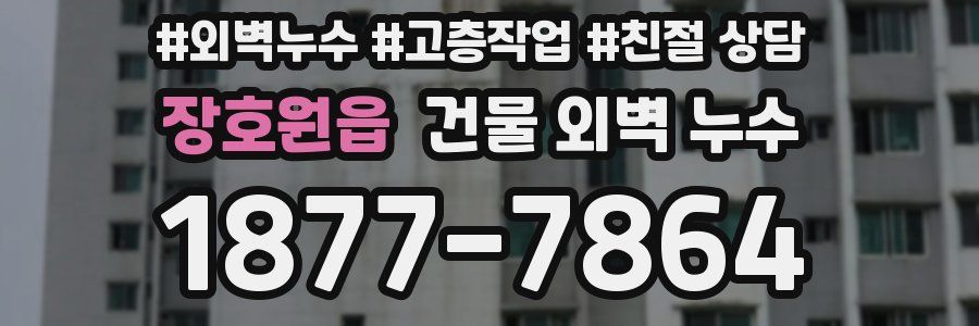 장호원읍 건물 외벽 누수