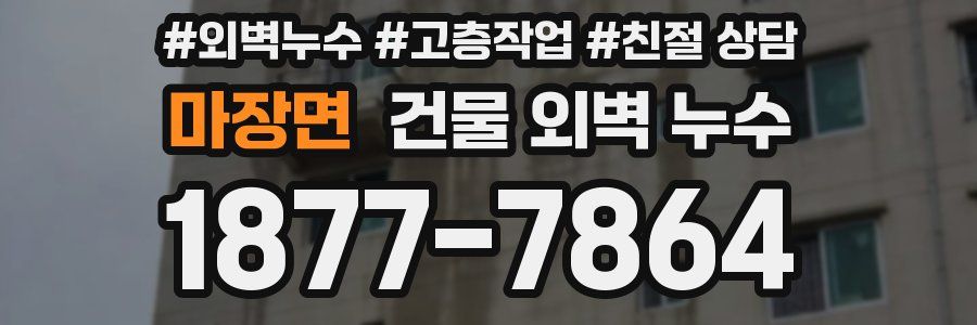 마장면 건물 외벽 누수