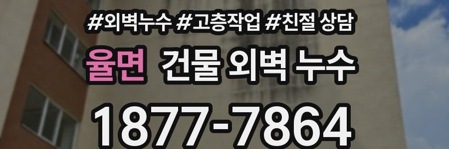 율면 건물 외벽 누수