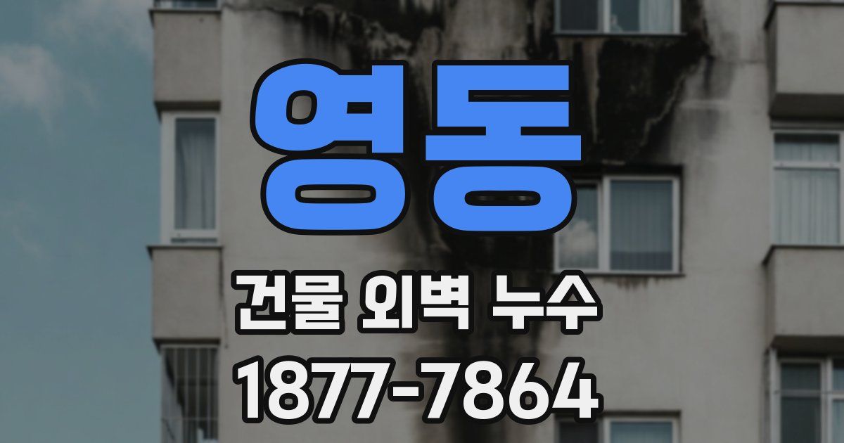 영동 건물 외벽 누수