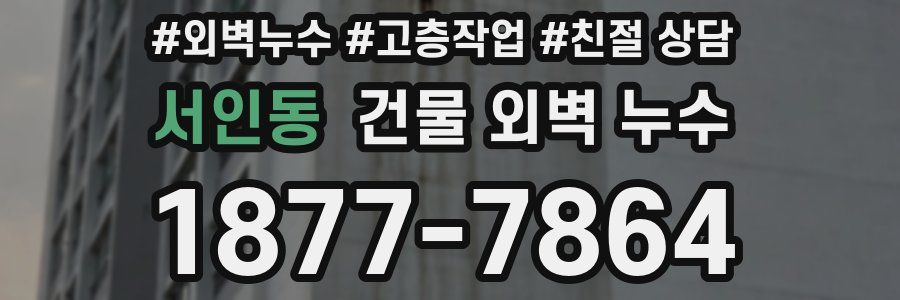 서인동 건물 외벽 누수