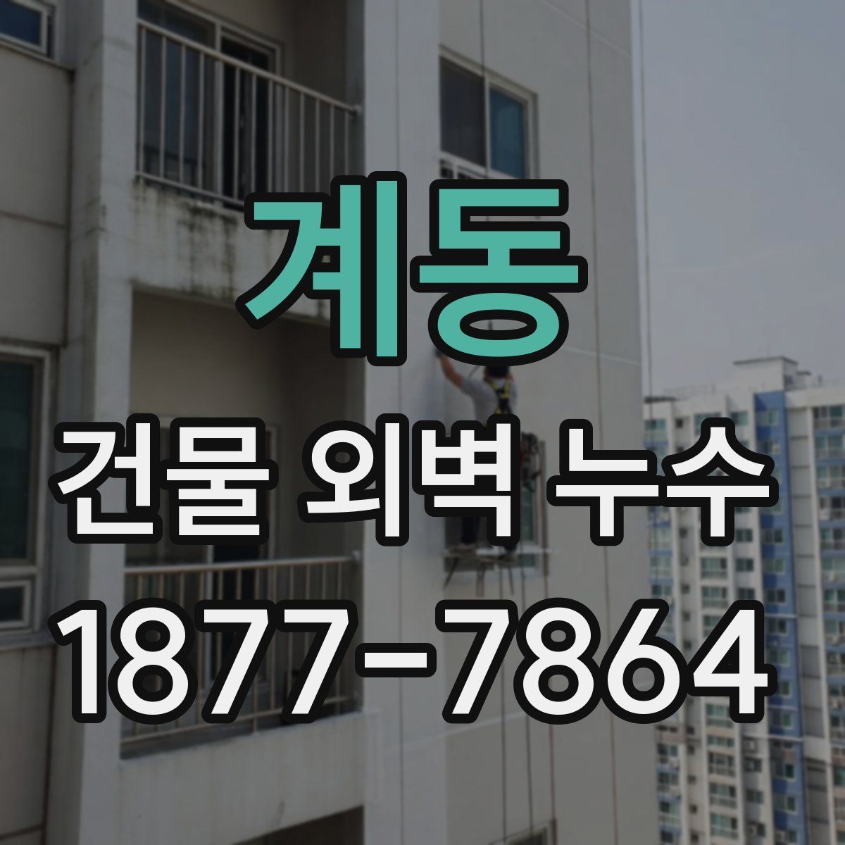 계동 건물 외벽 누수