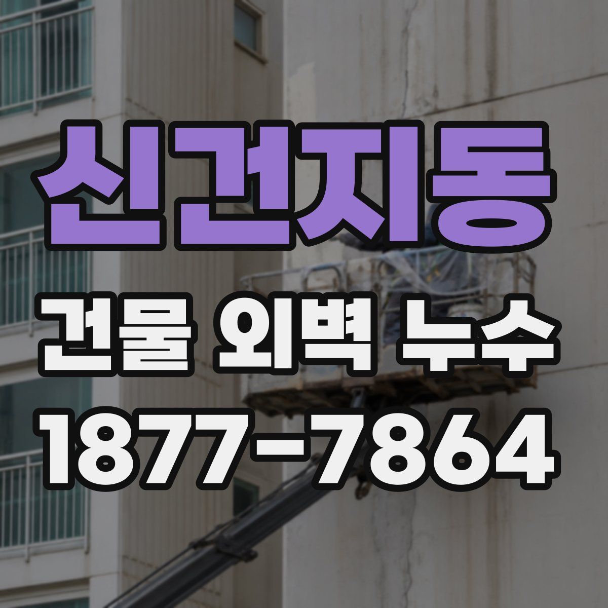 신건지동 건물 외벽 누수