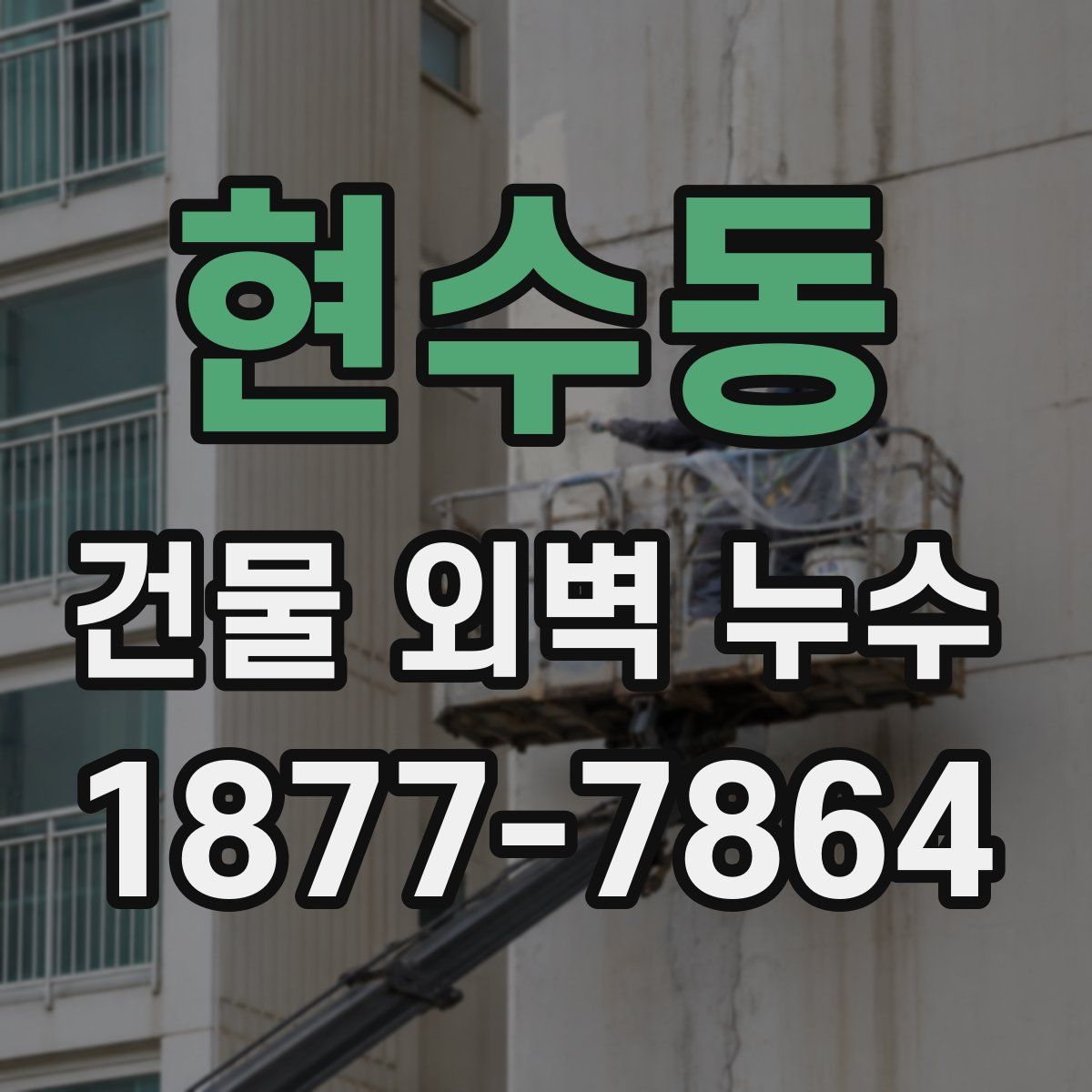 현수동 건물 외벽 누수