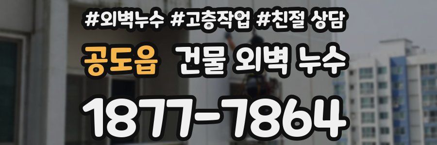 공도읍 건물 외벽 누수