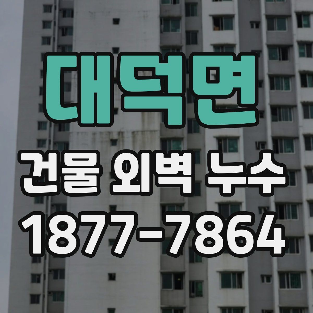 대덕면 건물 외벽 누수 수리 방식의 장단점