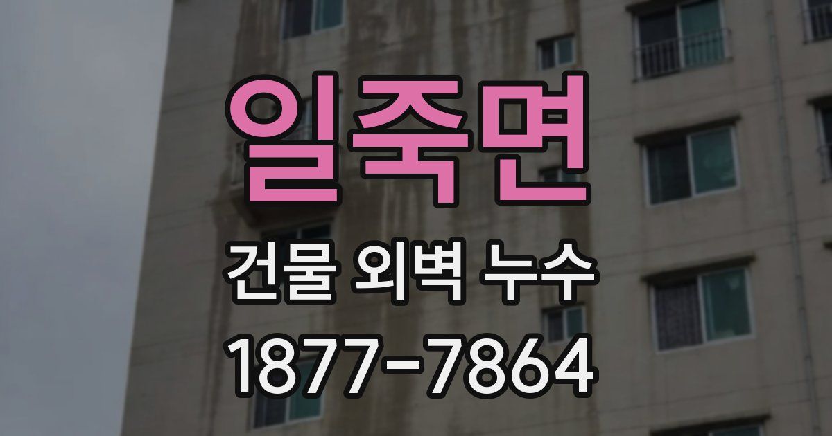 일죽면 건물 외벽 누수